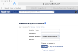 Fake[?] Facebook Page Verification